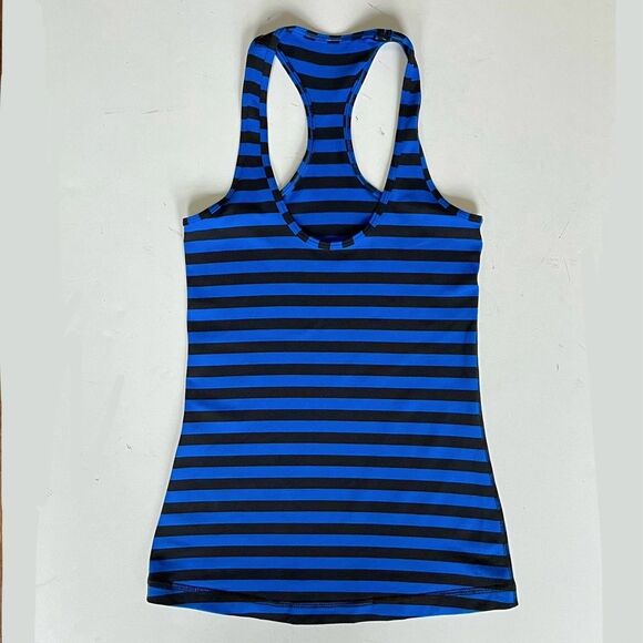 Lululemon Cool Racerback Apex Stripe Baroque Blue - Picture 4 of 9